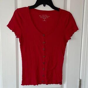 Hollister Scarlet Button-Down Women's Shirt